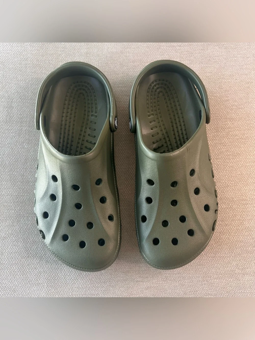 Crocs Baya Clogs Army Green Unisex Men’s 9 Women’s 11 Comfort Summer Sandals